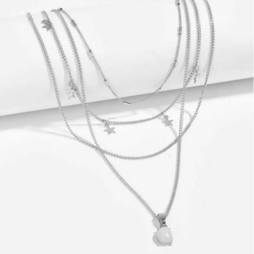 *Aurora* Layered Star Necklace